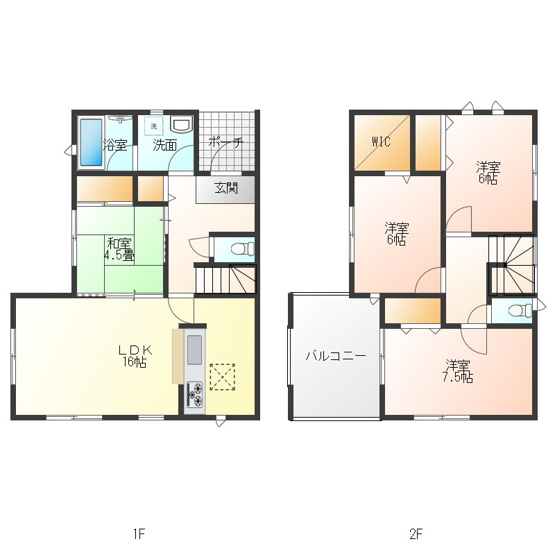【間取り】 | 富士市久沢　中古戸建て　全1棟