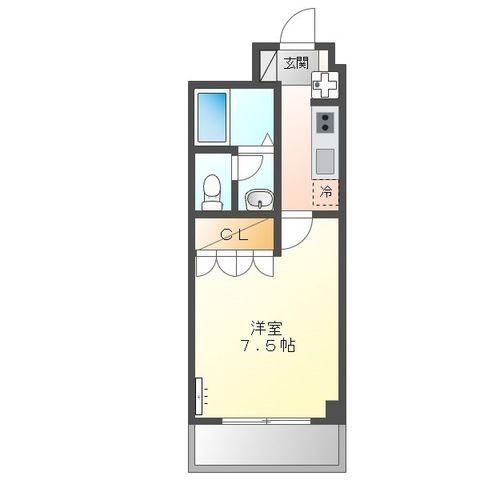 アメニティ白楽の間取り|間取りです。