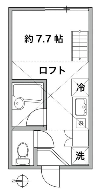 大田区大森北６丁目のアパートの間取り
