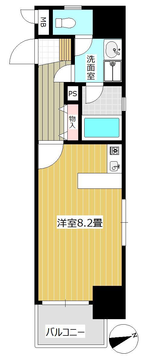 ロマネスク通町第2の間取り