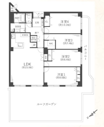 ロイヤルヒル芦屋の居間・リビング
