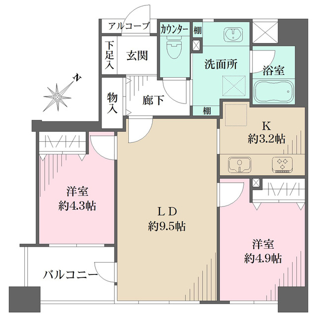 ルミネ東京ベイフロントの間取り