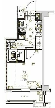 リライア横濱NORTH SIDEの間取り