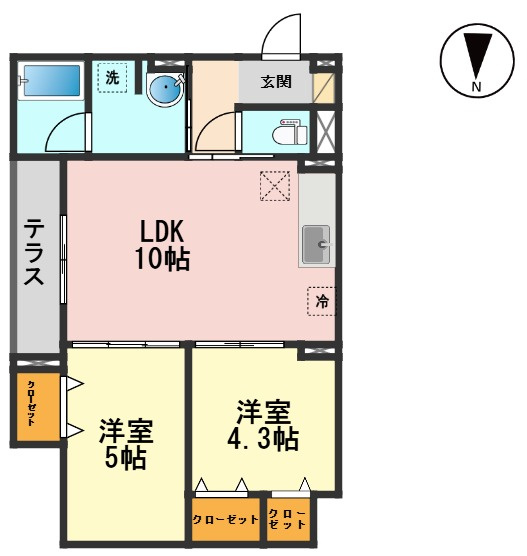 セレスティア北小岩Ⅴの間取り