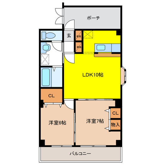 【間取り】 | 宇都宮グリーンハイツⅡ