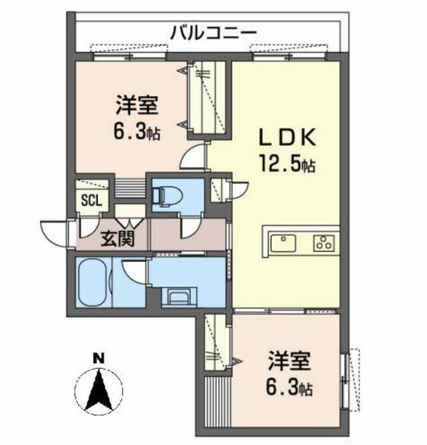 シャーメゾン・ラ・スイートKAMIYAの間取り