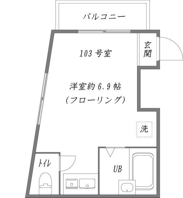 ＭＥＬＤＩＡ江北の間取り
