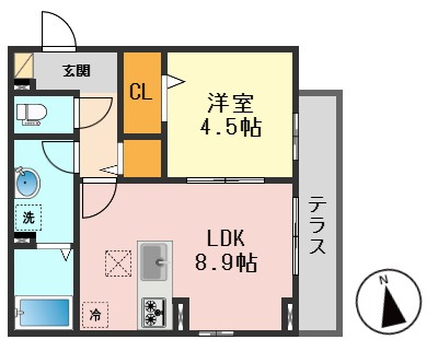 セレスティア柴又Ⅵの間取り