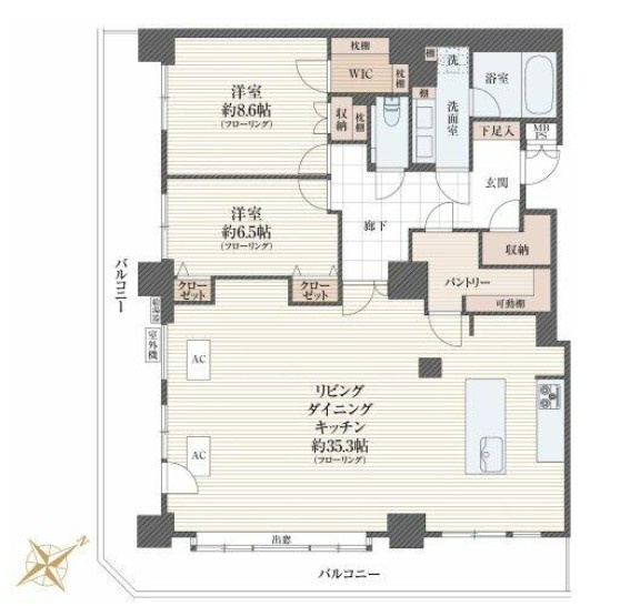 【間取り】 | ライオンズタワー池袋