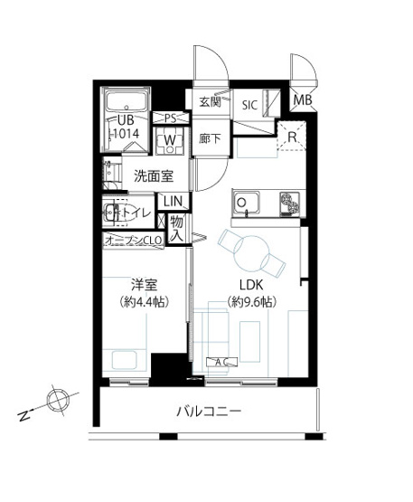 【間取り】 | パレステュデュオ代々木