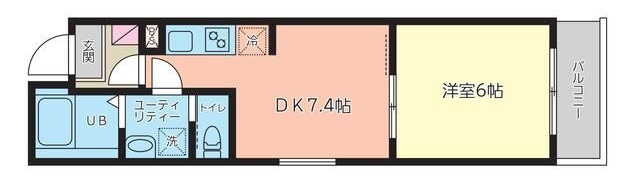 ｒｅｔｒｅａｔ尾久の間取り|間取りです。