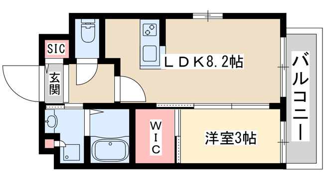 【間取り】 | ラグゼ新大阪6