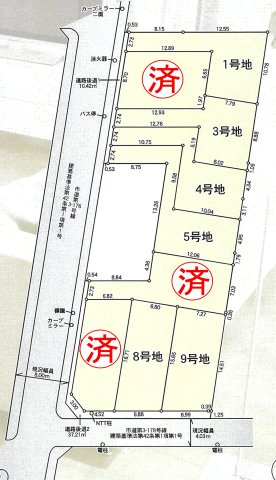 府中市新町2丁目 中央線 国分寺駅 売地の土地図