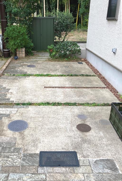 富士町戸建の駐車場