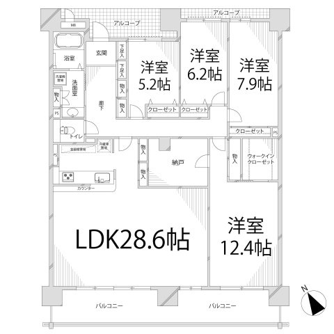 キャッスルコート東雲の間取り