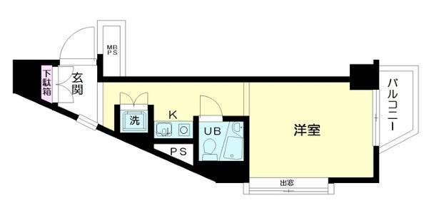 市川市市川４丁目の賃貸マンションの間取り