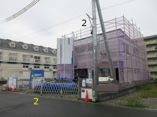 【仲介手数料無料】新築戸建　熊谷市曙町5-96（全3棟）の前面道路含む現地写真