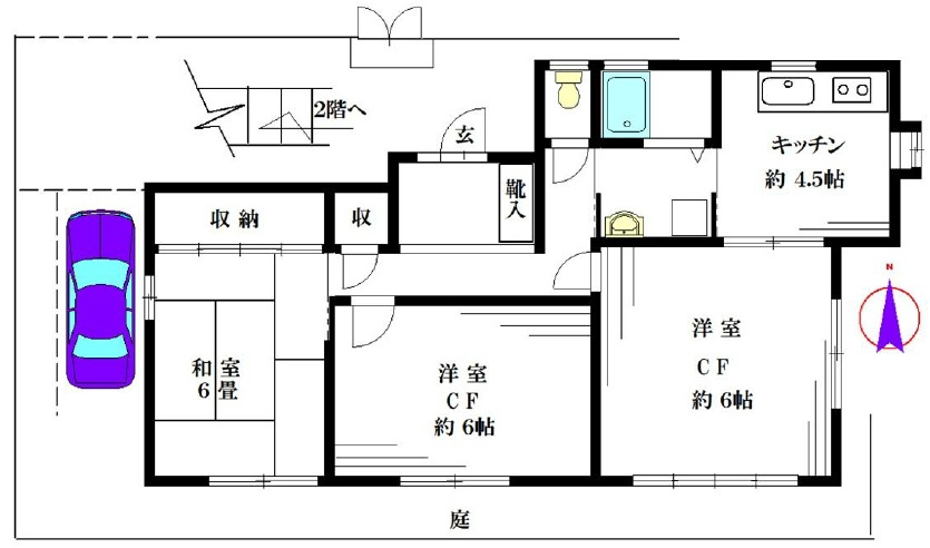 泉町３丁目アパートの間取り