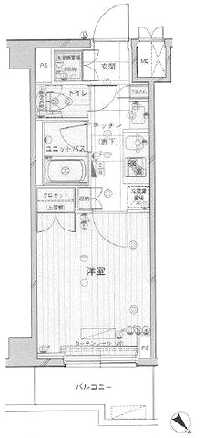 ルーブル川崎中丸子の間取り