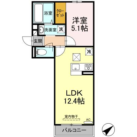 セジュール横代の間取り
