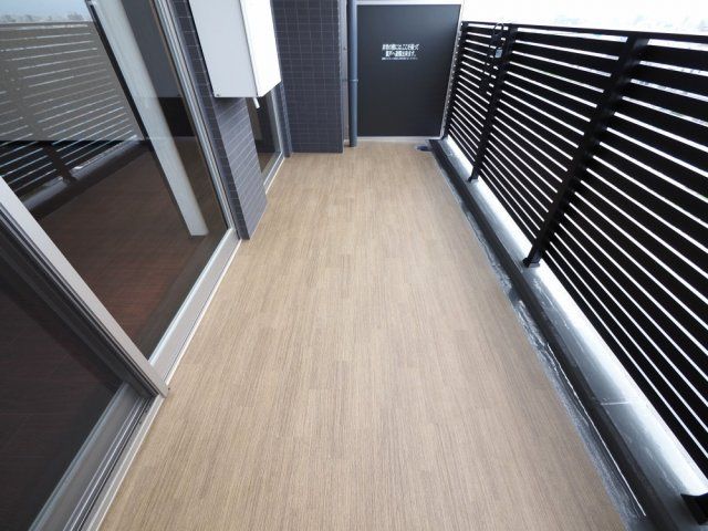 プレジオ城東のバルコニー