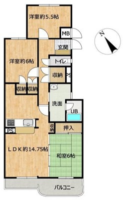 広瀬の杜参番館の間取り