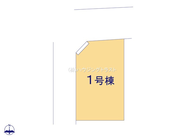 仲介手数料無料　ミラスモ所沢市北秋津0486・新築全1棟の区画図
