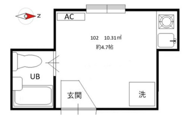 バール落合の間取り