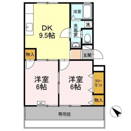 ティンバーヒル明峰の間取り