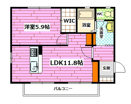 ディアス徳沢の間取り