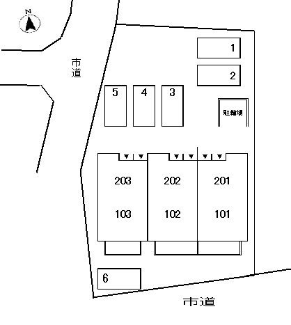 ブローテ吉津の区画図