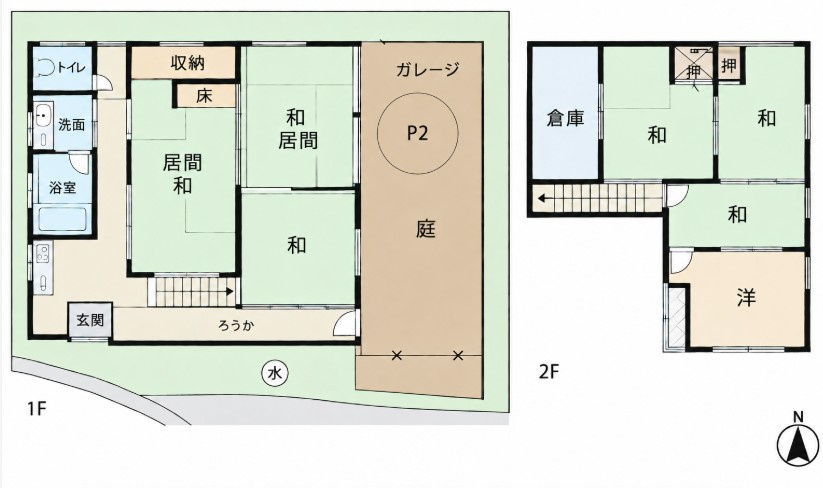 胎内市西条町戸建の間取り