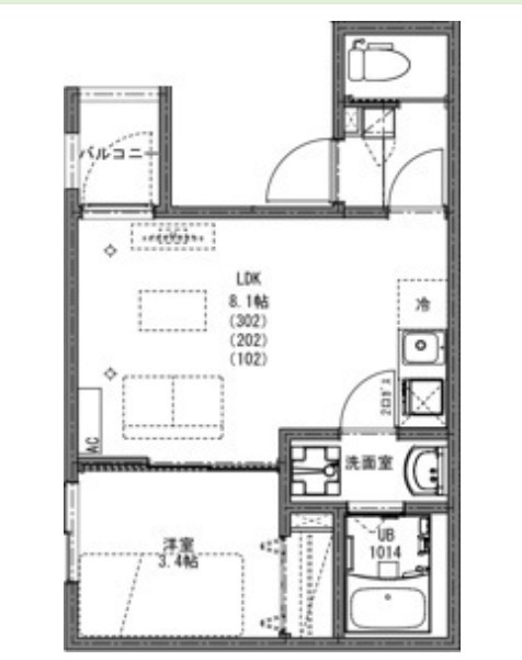 （仮）KIS江戸川区一之江アパート2期1の間取り