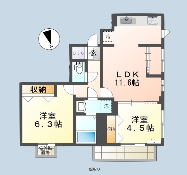 オークフォレスト　聖蹟桜ヶ丘の間取り