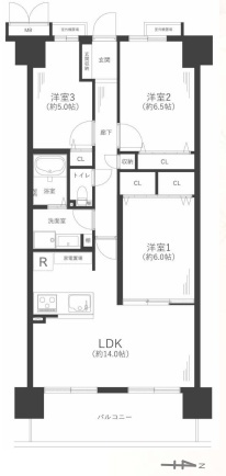 グレーシィ須磨アルテピアIII番街2期棟の間取り