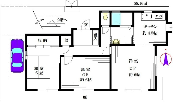 泉町3丁目アパートの間取り
