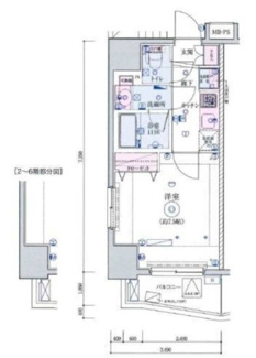 【間取り】 | リヴシティ田町 | 間取りです。