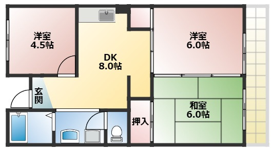 【間取り】 | グリーンハイツ星見