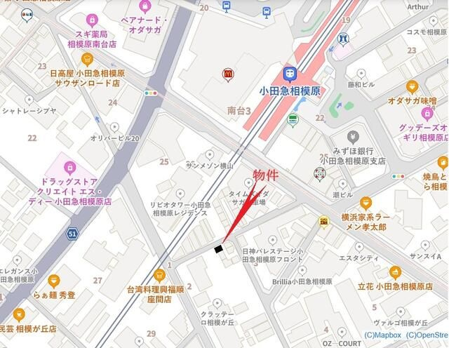サクラハウスの地図