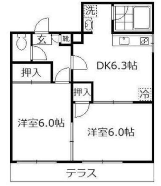 ゴードヴィラの間取り