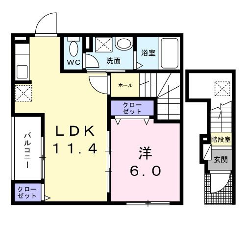 カレント　六笠の間取り