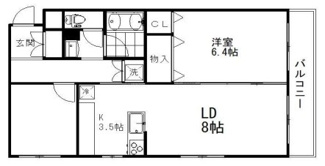 【間取り】 | ＤｅＬＣＣＳ　Ａｙａｓｅ　Ⅳ | 間取りです。