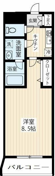 ＡＲＣＯＢＡＬＥＮＯ　ＭＵＳＡＳＨＩＫＯＳＵＧＩⅡの間取り