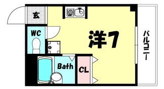 【間取り】 | 梅本マンション