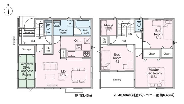 糟屋郡宇美町字平和2丁目第5-2棟（2号棟）の間取り