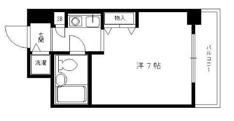 京都市上京区　ロイヤル上京の間取り