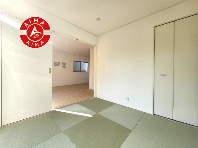 糟屋郡宇美町字平和2丁目第5-2棟（3号棟）の和室|将来的に、琉球畳を引きまして和室風にすることも可能です。