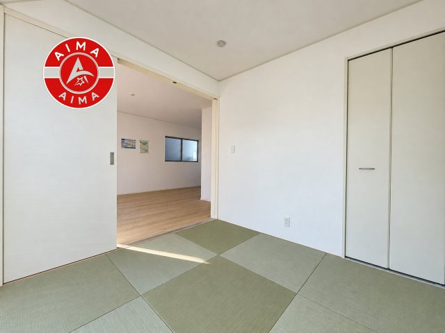 糟屋郡宇美町平和2丁目第5-3棟（3号棟）の和室|将来的に、琉球畳を引きまして和室風にすることも可能です。