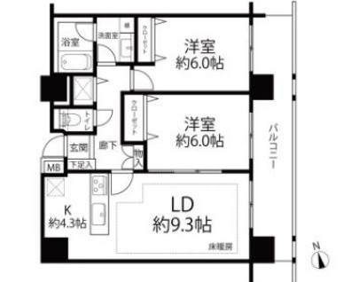 【間取り】 | 代々木公園パーク・ホームズ