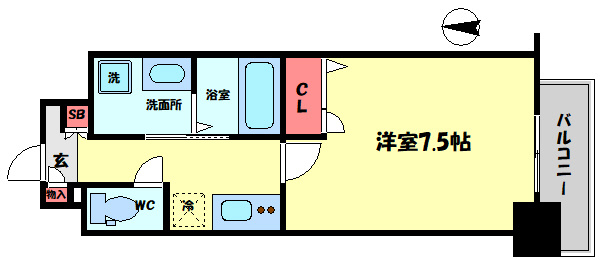 La Douceur梅田Westの間取り|梅田 WEST　開放感のある間取り